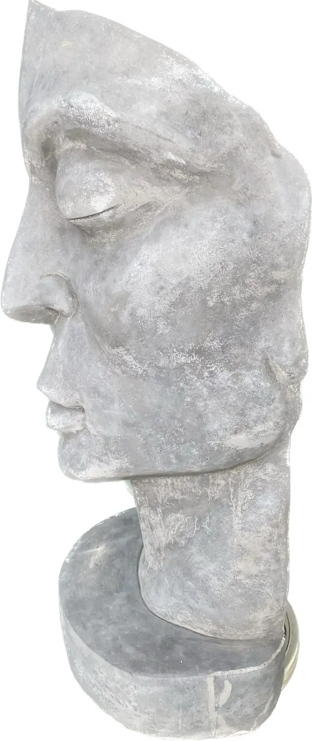 Product image 5 of the product “Aras - Face looking to the right, 90 cm H | cast stone ”